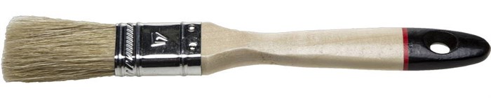 STAYER UNIVERSAL-EURO 25 мм, 1″ светлая натуральная щетина, деревянная ручка, Плоская кисть (0102-025) - фото 494640