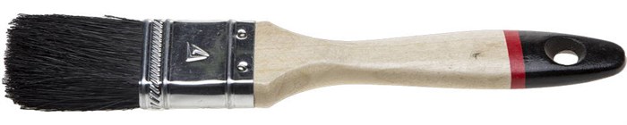 STAYER UNIVERSAL-EURO 63 мм, 2,5″ чёрная натуральная щетина, деревянная ручка, Плоская кисть (01022-063) - фото 494650