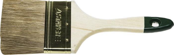 STAYER LASUR 63 мм, 2,5″ смешанная щетина, деревянная ручка, Плоская кисть, STANDARD (01031-63) - фото 494659