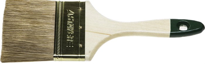 STAYER LASUR 75 мм, 3″ смешанная щетина, деревянная ручка, Плоская кисть, STANDARD (01031-75) - фото 494660