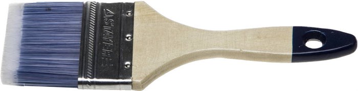STAYER AQUA 75 мм, 3″ искусственная щетина, деревянная ручка, Плоская кисть, STANDARD (01032-075) - фото 494666