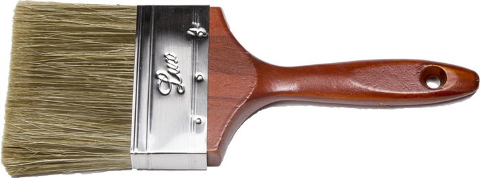 STAYER LASUR-LUX 100 мм, 4″ смешанная щетина, деревянная ручка, Плоская кисть (01051-100) - фото 494685