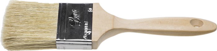 STAYER UNIVERSAL-lux 75 мм, 3″ светлая натуральная щетина, деревянная ручка, Плоская кисть (01053-075) - фото 494690