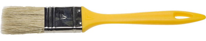 STAYER UNIVERSAL 25 мм, 1″ светлая натуральная щетина, пластмассовая ручка, Плоская кисть, MASTER (0107-25) - фото 494721