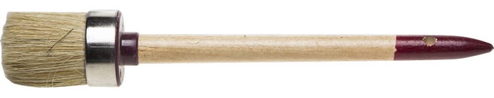 ЗУБР УНИВЕРСАЛ 40 мм, светлая натуральная щетина, деревянная ручка, Круглая кисть, МАСТЕР (01501-40) - фото 494790