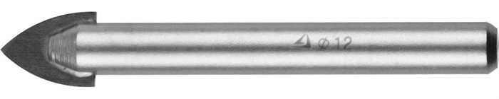 STAYER 12 мм, 2х кромка, цилиндр хвостовик, Сверло по стеклу и кафелю (2986-12) - фото 500603