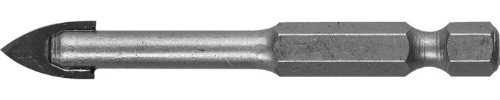 ЗУБР 10 мм 2х кромка, HEX 1/4, Сверло по стеклу и кафелю (29840-10) - фото 500622