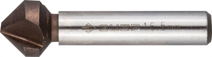 ЗУБР КОБАЛЬТ, 16.5x60 мм, для раззенковки М8, кобальтовое покрытие, Конусный зенкер, Профессионал (29732-8) - фото 501050