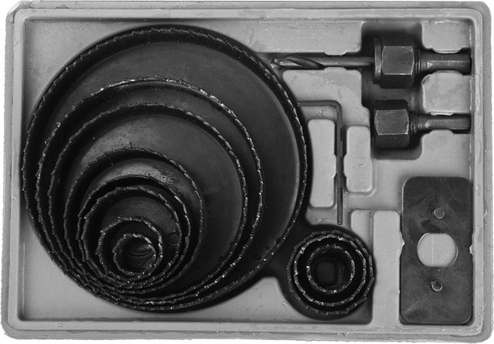 STAYER Maxcut 12 шт, 19-127 мм, Набор кольцевых коронок по дереву (29600-H15) - фото 501054