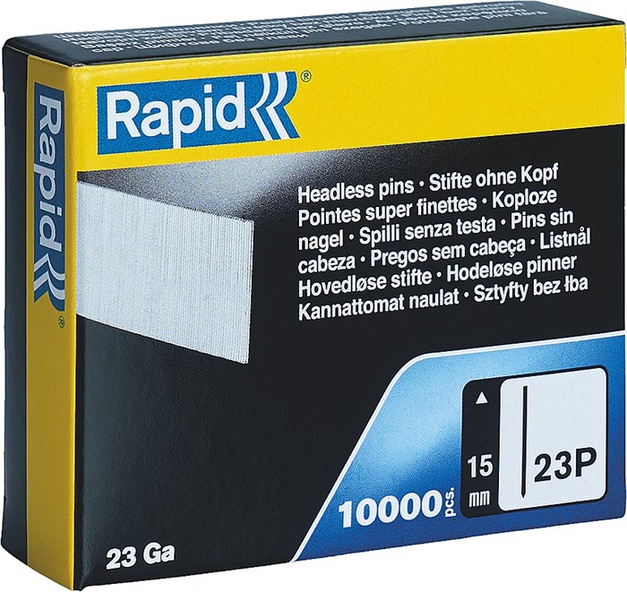 RAPID тип 23Р 15 мм, 1000 шт, Закаленные супертвердые гвозди (5001358) - фото 504017