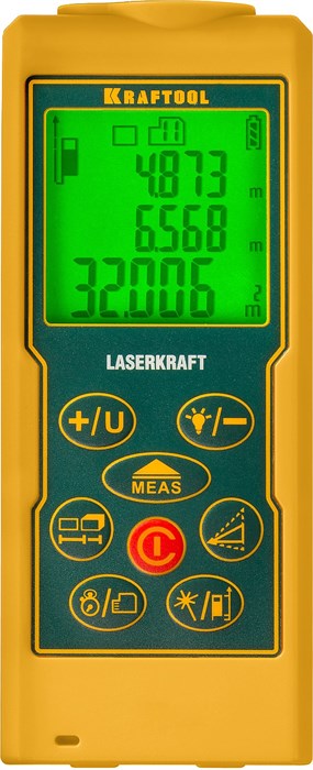 KRAFTOOL Laser-Kraft, 5 см - 70 м, лазерный дальномер (34760) - фото 504333