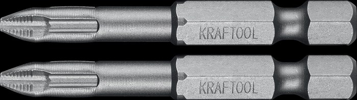 KRAFTOOL X-Drive PH 2 , 50 мм, 2 шт, Торсионные биты (26121-2-50-2) - фото 505149
