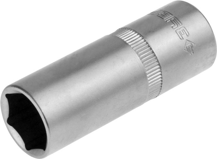 ЗУБР 1/2″, 16 мм, свечная торцовая головка с резиновой вставкой (27728-16) - фото 505966