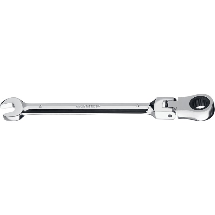ЗУБР 8 мм, шарнирный трещоточный гаечный ключ, Профессионал (27101-08) - фото 506418