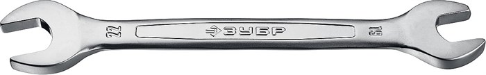 ЗУБР 19 х 22 мм, рожковый гаечный ключ, Профессионал (27010-19-22) - фото 506463