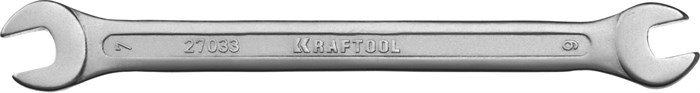 KRAFTOOL 6 х 7 мм, рожковый гаечный ключ (27033-06-07) - фото 506487