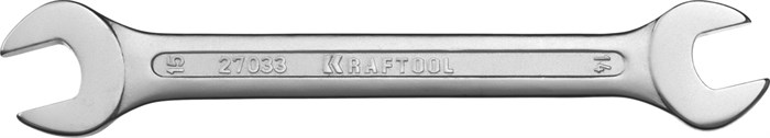 KRAFTOOL 14 х 15 мм, рожковый гаечный ключ (27033-14-15) - фото 506493