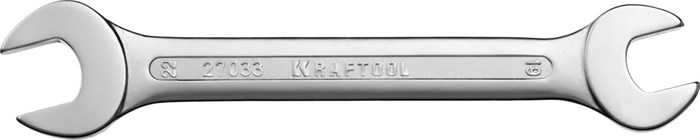 KRAFTOOL 19 х 22 мм, рожковый гаечный ключ (27033-19-22) - фото 506497