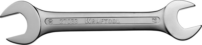 KRAFTOOL 27 х 30 мм, рожковый гаечный ключ (27033-27-30) - фото 506499