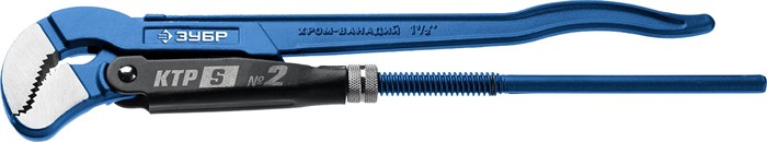 ЗУБР №2, 1.5″, 440 мм, Трубный ключ с изогнутыми губками ТИП ″У″, Профессионал (27336-2) - фото 506807