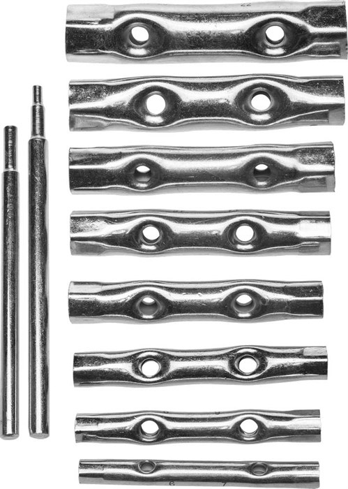 DEXX 10 предметов, 6 - 22 мм, набор трубчатых ключей (27192-H10) - фото 506842