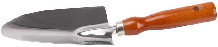 GRINDA 290 мм, широкий, нержавеющая сталь, деревянная ручка, посадочный совок (8-421111) - фото 509935