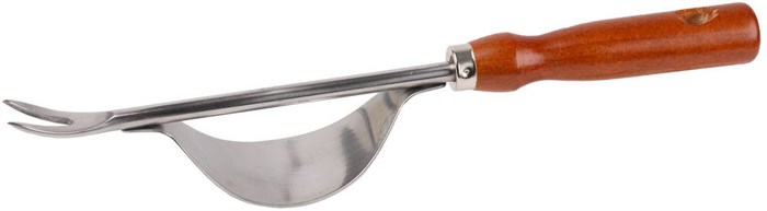 GRINDA 330 мм, нержавеющая сталь, деревянная ручка, корнеудалитель (8-421146) - фото 509940