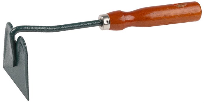 GRINDA 250 мм, углеродистая сталь, прямое лезвие, деревянная ручка, садовая мотыжка (8-421231) - фото 509953