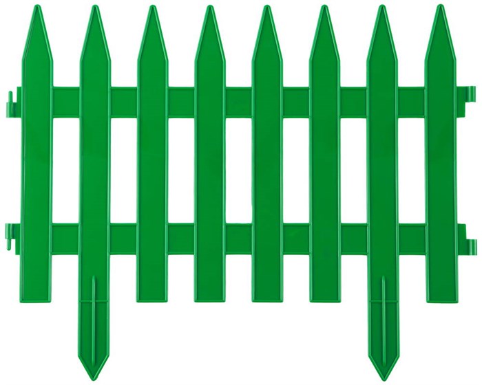 GRINDA Классика, 28 х 300 см, зеленый, 7 секций, декоративный забор (422201-G) - фото 510505