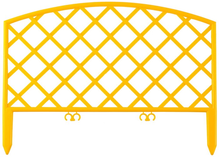 GRINDA Плетень, 24 х 320 см, желтый, 7 секций, декоративный забор (422207-Y) - фото 510517