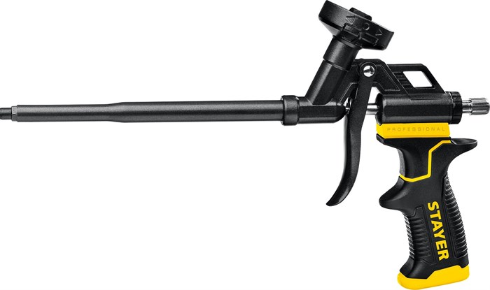 STAYER Black Pro, тефлоновый пистолет для монтажной пены (06862_z02) - фото 510643