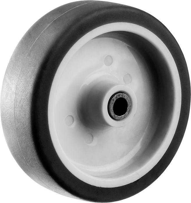ЗУБР d=75 мм, г/п 60 кг, колесо термопластич. резина/полипропилен, Профессионал (30946-75) - фото 511597