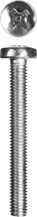 ЗУБР DIN 7985 кл. пр. 4.8, M5 x 45 мм, винт с полусферической головкой, цинк, 5 кг (303150-05-045) - фото 511875
