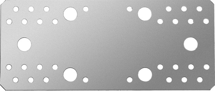 ЗУБР КП-2.5 210х90 х 2.5 мм, крепежная пластина, цинк (31023-210) - фото 512681