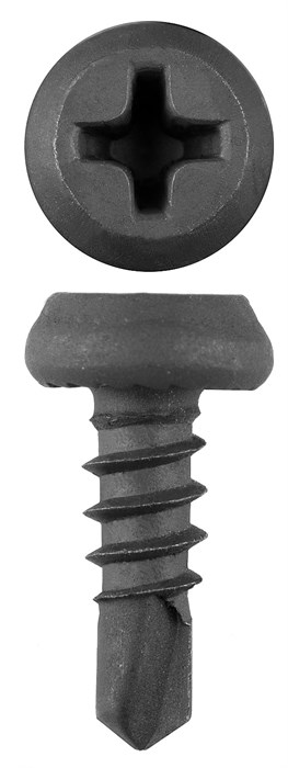 ЗУБР КЛМ-СФ 11 х 3.8 мм, фосфат., конусная головка, саморез со сверлом для лист. металла, 1000 шт (4-300131-38-11) - фото 512909