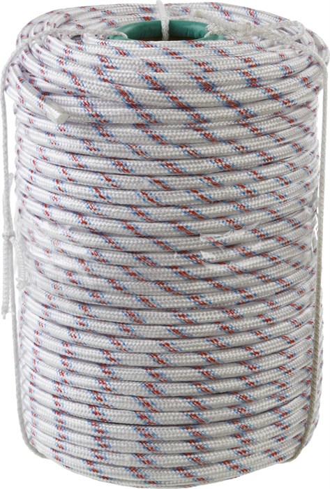 СИБИН d 10 мм, 24-прядный, 100 м, плетёный с сердечником, полипропиленовый фал (50215-10) - фото 515319