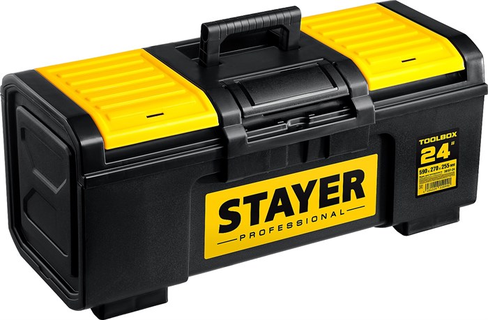 STAYER TOOLBOX-24, 590 х 270 х 255, пластиковый ящик для инструментов, Professional (38167-24) - фото 515852