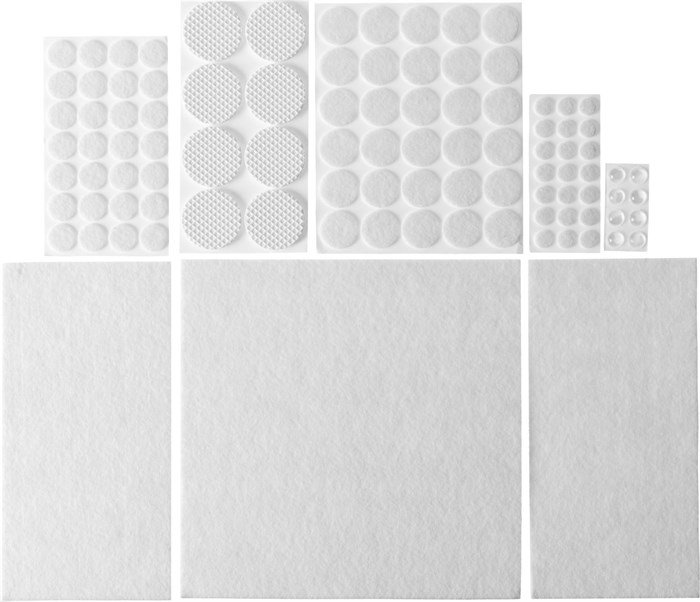 STAYER белый, самоклеящихся, 98 шт., набор мебельных накладок (40917-H98) - фото 516584