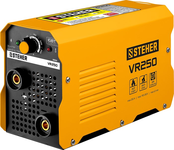 STEHER ММА, 250 А, сварочный аппарат инверторный, макс. электрод Ø 5.0 мм (VR-250) - фото 517521