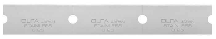 OLFA 30 шт, прямые лезвия GSR-1/3B GSR-2 для скребков 120 мм (OL-GSB-1S) - фото 518508