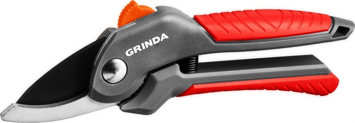 GRINDA G-22, 200 мм, с двухкомпонентными рукоятками, плоскостной секатор (423122) - фото 518790
