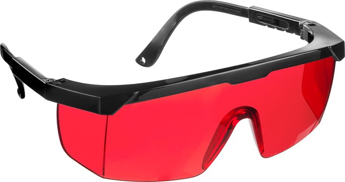 STAYER PRO-5 красные, монолинза с дополнительной боковой защитой, открытого типа, защитные очки (2-110457) - фото 518883