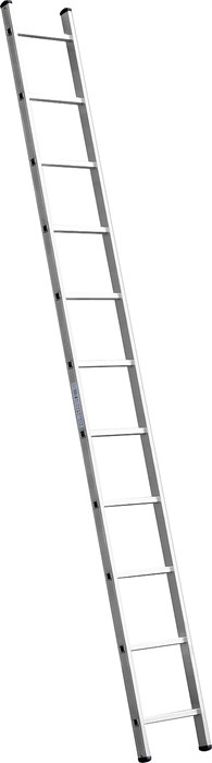 СИБИН 11 ступеней, высота 307 см, односекционная, алюминиевая, приставная лестница (38834-11) - фото 518941