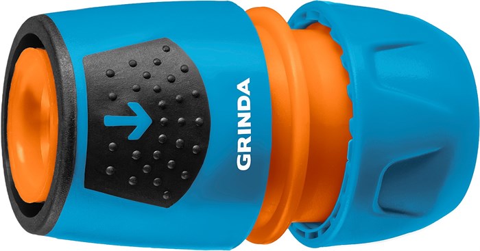 GRINDA TU, 1/2″ - 3/4″, пластиковый с TPR, универсальный, для шланга, быстросъемный соединитель, PROLine (8-426225) - фото 519135