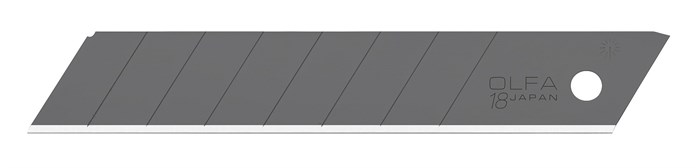OLFA EXCEL BLACK, 18 мм, 10 шт, в боксе, сегментированные лезвия (OL-LBB-10) - фото 523897