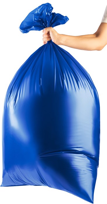 ЗУБР 240л, синие, 10 шт, особопрочные, из первичного материала, строительные мусорные мешки, Профессионал (39159-240) - фото 524527