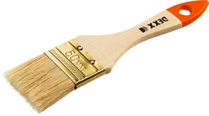 DEXX 50 мм, 2″ натуральная щетина, деревянная ручка, флейцевая, Плоская кисть (0100-050)