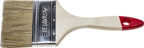 STAYER Universal 100 мм, 4″ светлая натуральная щетина, деревянная ручка, Плоская кисть, STANDARD (0101-100)