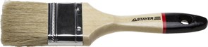 STAYER UNIVERSAL-EURO 63 мм, 2 5″ светлая натуральная щетина, деревянная ручка, Плоская кисть (0102-063)
