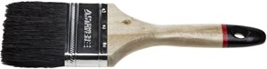 STAYER UNIVERSAL-EURO 75 мм, 3″ чёрная натуральная щетина, деревянная ручка, Плоская кисть (01022-075)
